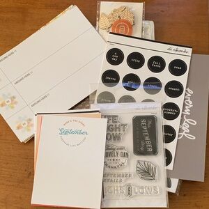 September Themed Craft Kit with Stamps and Stickers